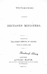 Testimonies Concerning Deceased Ministers: 1846