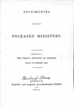 Testimonies Concerning Deceased Ministers: 1841