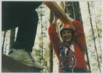 Lady on the Ropes Course at Camp Tilikum by George Fox University Archives